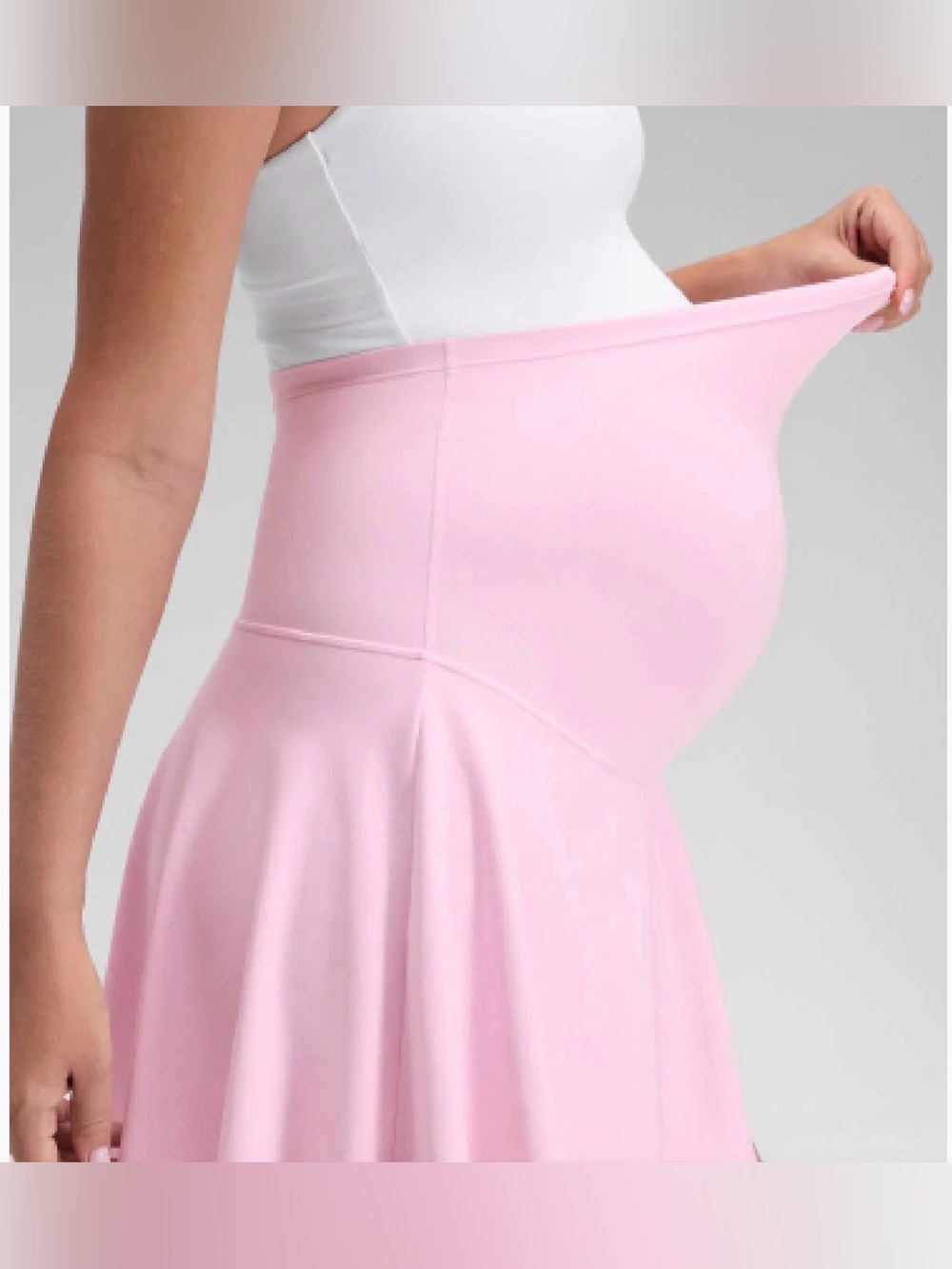 CRZ YOGA Butterluxe Maternity High Rise Skirt 14.5” Pink Small NWT IN PACKAGE